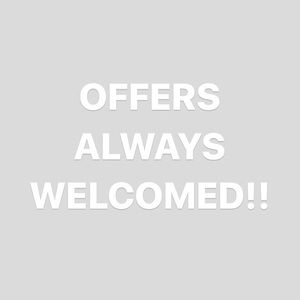 all reasonable offers are welcomed